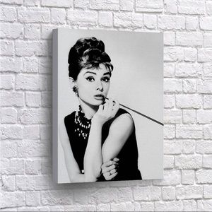 audrey hepburn canvas print